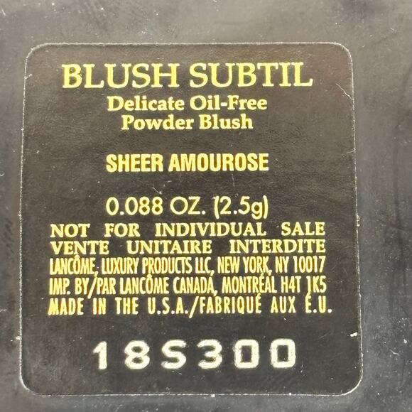 Lancome Blush Subtil Oil-Free Powder Blush Sheer Amourose - 2x Travel Size - Picture 7 of 9